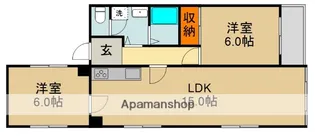 シティライフ橋本【4階】の間取り