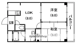 ラジャクラブ01【2階】の間取り