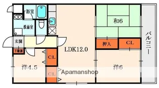 ハイブリット交北Ⅰ【2階】の間取り