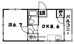 コーポOHTA【2階】の間取り