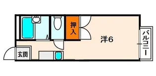 KMハイツ【1階】の間取り