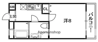 サンルモンド岡山手【3階】の間取り