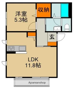 カサヴェルデA・B棟【2階】の間取り