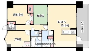エステムコート香里園【5階】の間取り