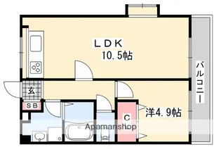 ピュアレイ【1階】の間取り