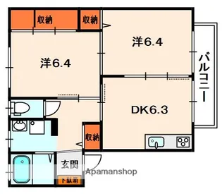 アネックスⅡ【1階】の間取り