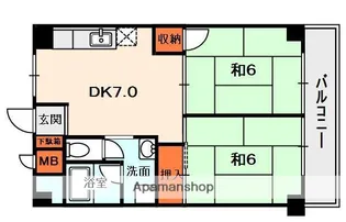 バーンフリートくずは【2階】の間取り
