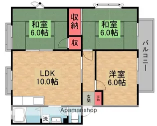 ビューティータウン【1階】の間取り
