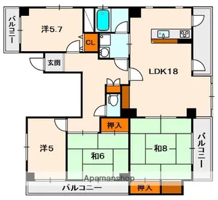 ハリマシリーズⅡ【3階】の間取り
