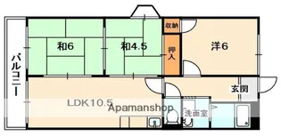 エクレール・やぐら【3階】の間取り