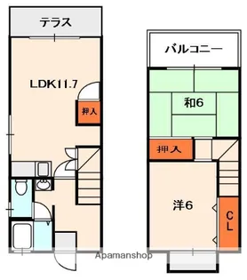 林ハイツ【1階】の間取り