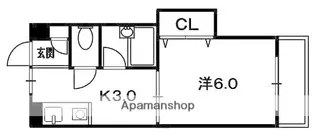 枚方パークマンション【3階】の間取り