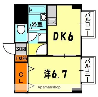 BELONG香里園【3階】の間取り