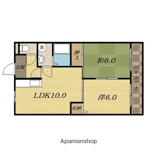 サンライズ・マゼミ【3階】の間取り