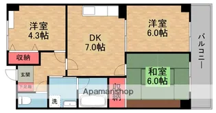 レスポワール星田【4階】の間取り