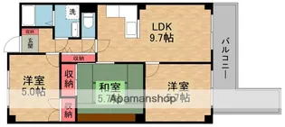 アカンサス2番館【3階】の間取り