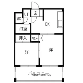 マンションアフルエンス【5階】の間取り