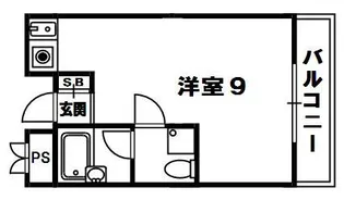 ヴィラ岡山手【5階】の間取り