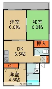 フルール田村【1階】の間取り