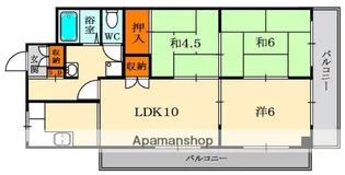 クラウンマンション【2階】の間取り
