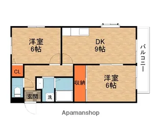 クレールコート【2階】の間取り