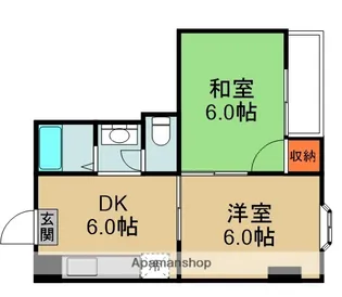 サンファミリーⅡ【2階】の間取り