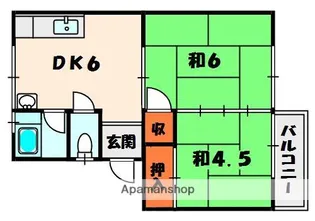 メゾン本町1号2号3号5号【2階】の間取り