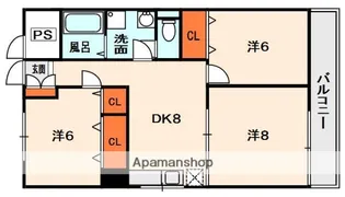 山喜マンション【2階】の間取り