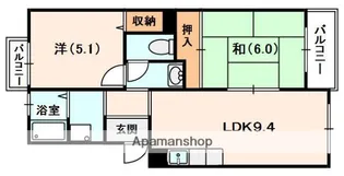 ダブルツリー1番館【3階】の間取り