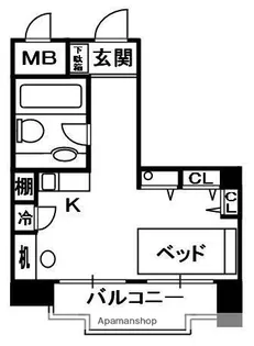 ルミエール長尾【4階】の間取り