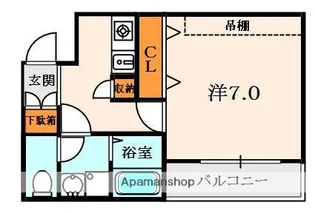 ハーモニーライフ須山【1階】の間取り