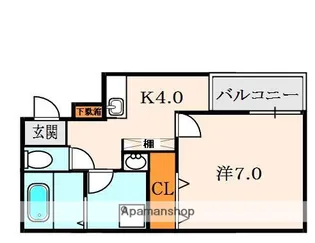 ハーモニーライフ須山【2階】の間取り