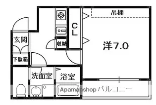 ハーモニーライフ須山【2階】の間取り