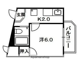 メゾンエトワール【2階】の間取り
