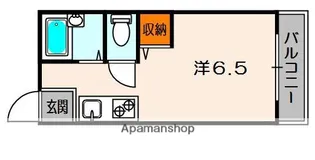 シャンテー中宮Ⅰ【4階】の間取り