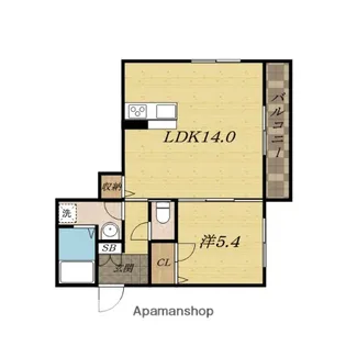 アミドゥエトワルⅢ【1階】の間取り