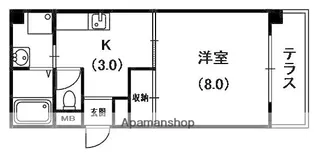 文夫ハイツⅡ【2階】の間取り