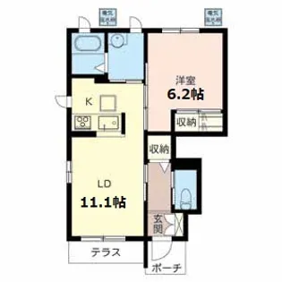 シャーメゾン K【1階】の間取り