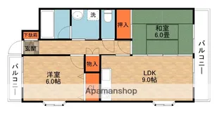 ハイツ下村【1階】の間取り