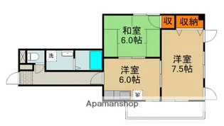 三晃アスク大久保【3階】の間取り