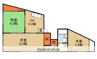 フォーラムイン清洲【4階】の間取り