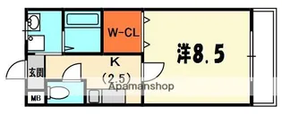 コートバローズ【3階】の間取り