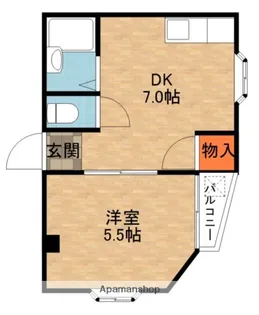 エクセル古川橋【3階】の間取り