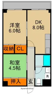 メリッサ錦【4階】の間取り