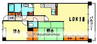 エカミーズJC【2階】の間取り