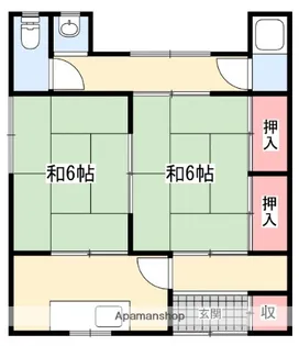 2Kの間取り画像