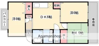 橋内ハイツ【1階】の間取り