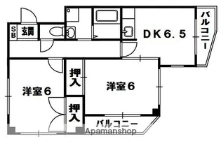 グランデ東香里Ⅰ【5階】の間取り