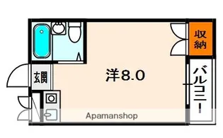 マンション渚【3階】の間取り