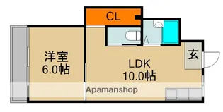 ハッピーヒルズ梶町【2階】の間取り